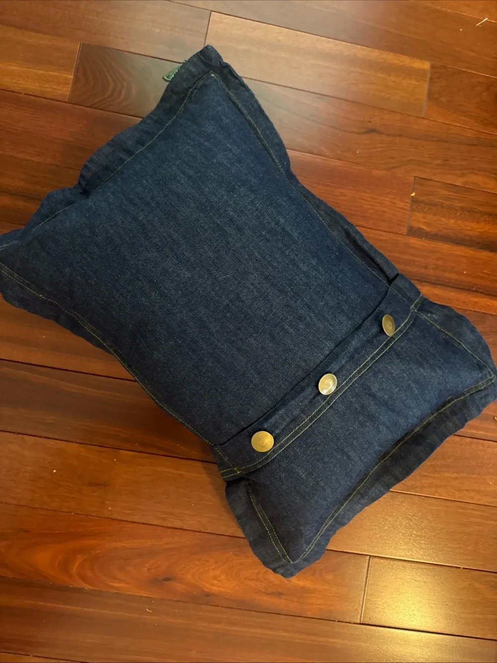 Woolrich Denim Blue Throw Pillow 21x15 In Farm Rustic Cowboy Country Core